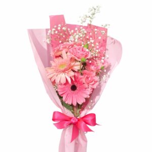Mini Arranjo Gérbera Rosé