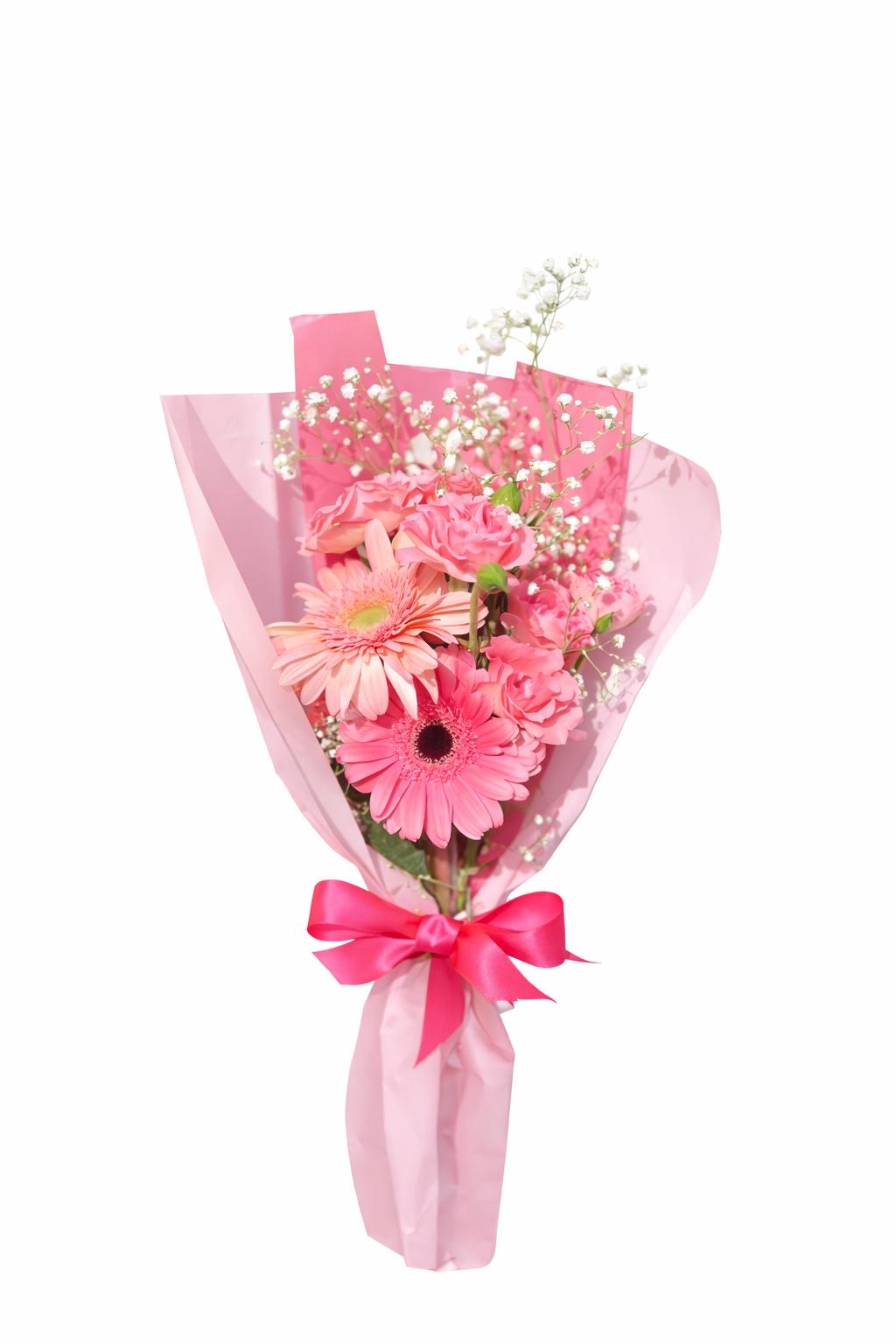 Mini Arranjo Gérbera Rosé
