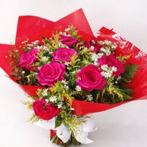 buque essencial 12 rosas pink nacionais