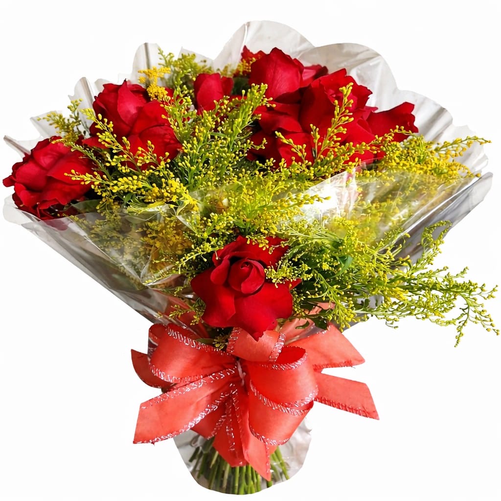 buque desejo 12 rosas importadas