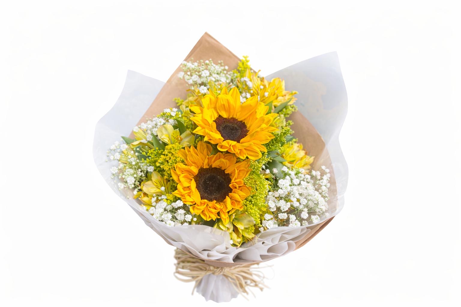 Mini Buquê girassol Sereno