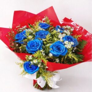 buque essencial 12 rosas azuis nacionais