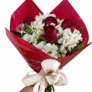 Mini Buquê Namorados colocar