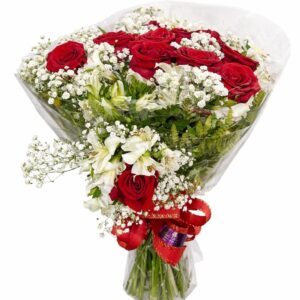 buque rubi 12 rosas importadas