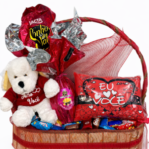 Cesta de Páscoa Amor e Chocolates