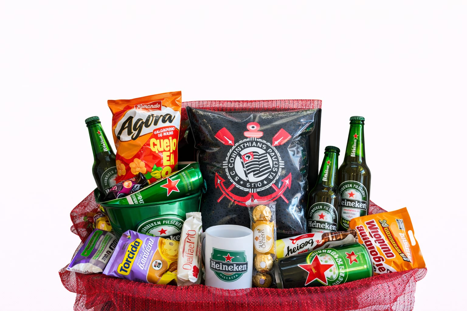 Cesta Cerveja Time do Coração