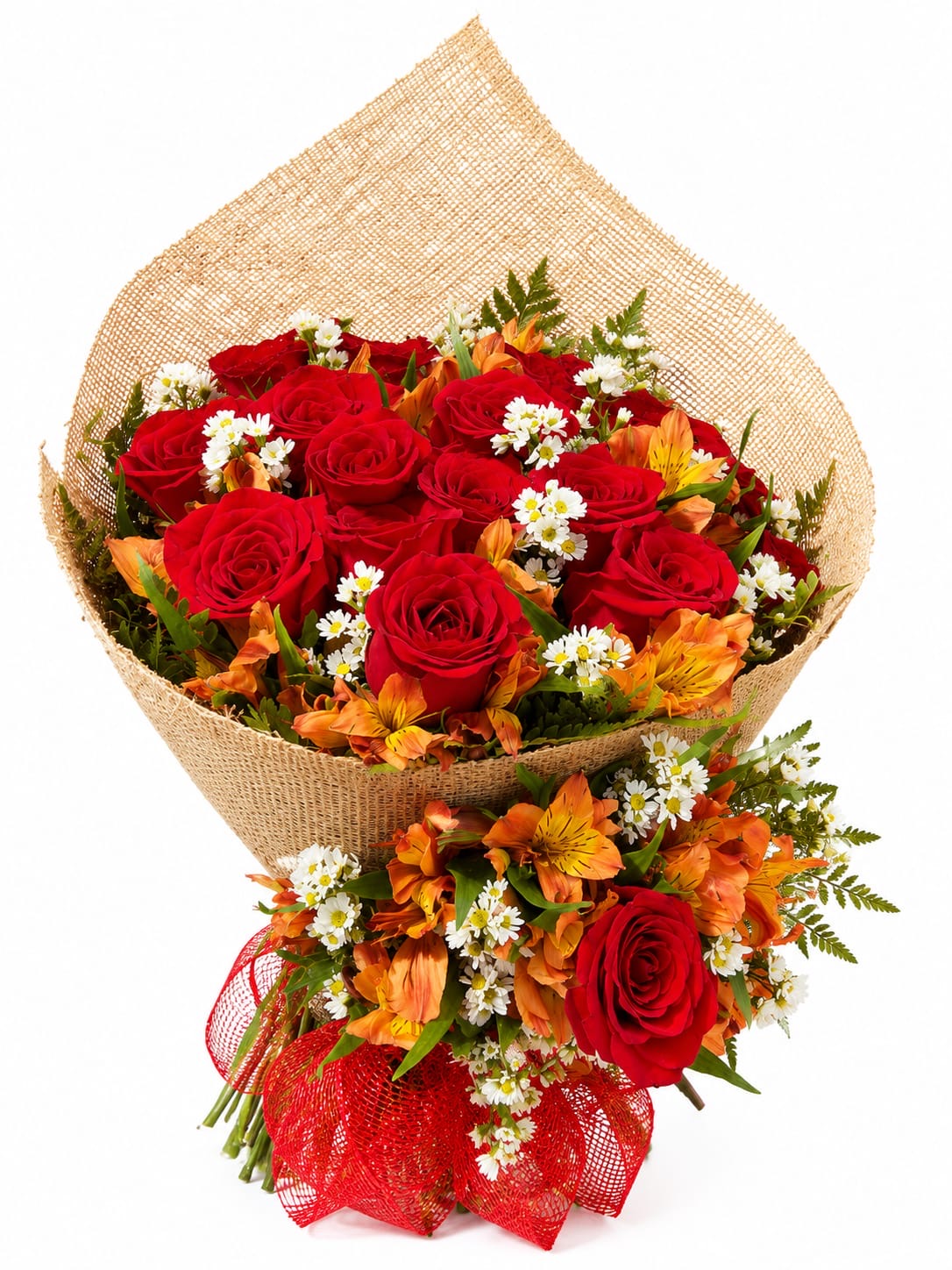 Buquê chama do Coração 12 rosas importadas