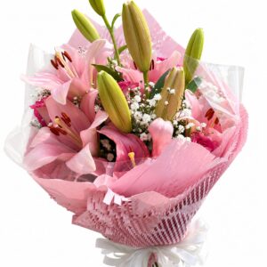 Buquê lírio Sussurros Rosa
