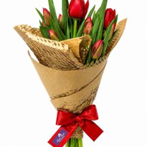 Buquê Paixão Rubra Tulipas
